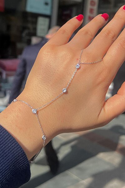 Erer Gümüş 925 Ayar Gümüş taşlı  şahmeran bileklik cm128e69