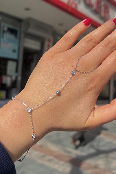 Erer Gümüş 925 Ayar Gümüş taşlı  şahmeran bileklik cm128e69