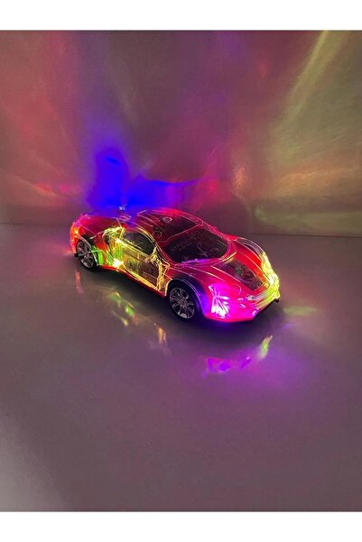 Shem Cars Işıklı Müzikli Araba Şimşek Mcqueen Hareketli Pilli Oyuncak Çarp Dön 25 cm