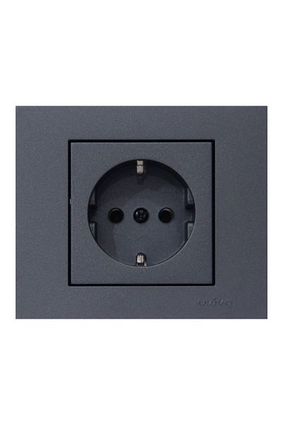 Tenda 5 Pieces Ovivo Grano Smoked Grounded Socket Frame Included