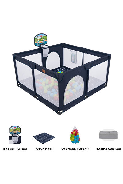 Mamma Playard Plus Bebek Ve Çocuk Oyun Alanı Oyun Parkı 125x125 Basket Potası...