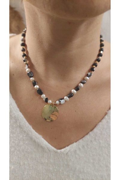 MSTR Art Circle Pendant Necklace - Circle Pendant Necklace