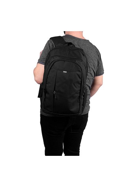 Bagacar School and Daily Backpack with Laptop Compartment Black