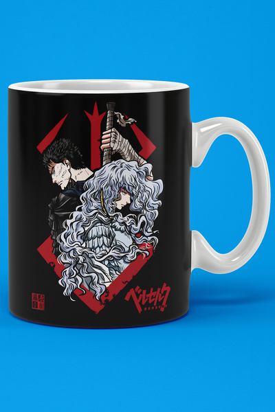 OYART&DESIGN كوب بطبعة Anime Berserk Guts Griffith