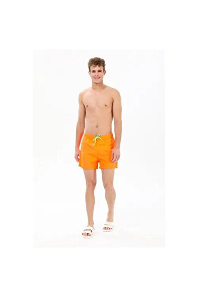 Eros Men's Micro Short Straight Shorts Orange 2