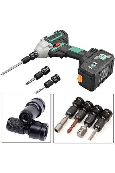 Depolife somun sökme darbeli matkap makinesi için mandrenli bits adaptörü tornavida vidalama sökme takma