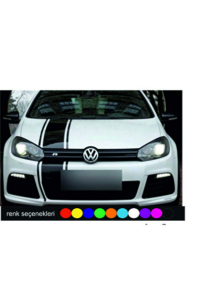 Kurt Reklam Dünyası Araba ön kaput şerit uygulaması 160x27cm