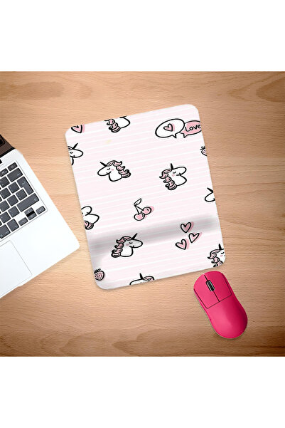 UcuruStore Ορθογώνιο mouse pad με σχέδιο Cherry και Unicorn με υποστήριξη για...