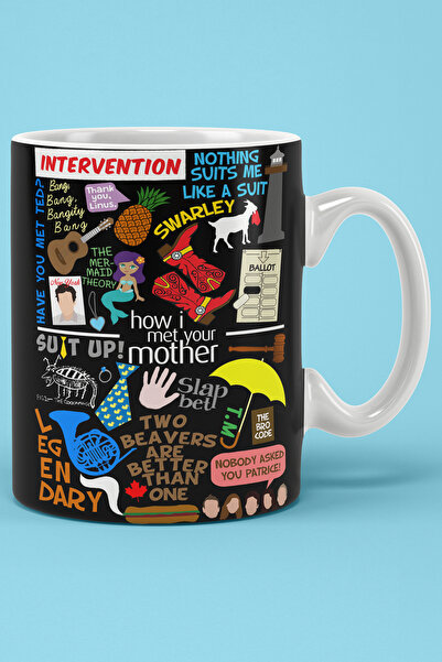 OYART&DESIGN كوب مطبوع عليه عبارة "How I Met Your Mother" من HIMYM