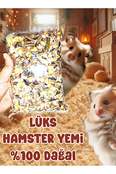 MDİZMİR Lüks Hamster Yemi %100 Doğal Kaliteli İçerikli Hamster Yemi Suriye ve...
