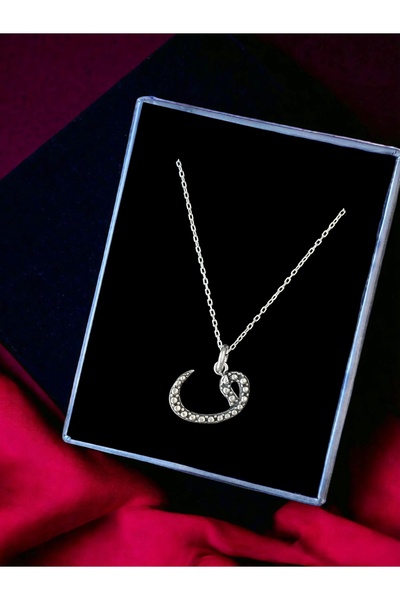 Alaja Silver Vav Harfi Tasarım Unisex Model 925 Ayar Gümüş Kolye