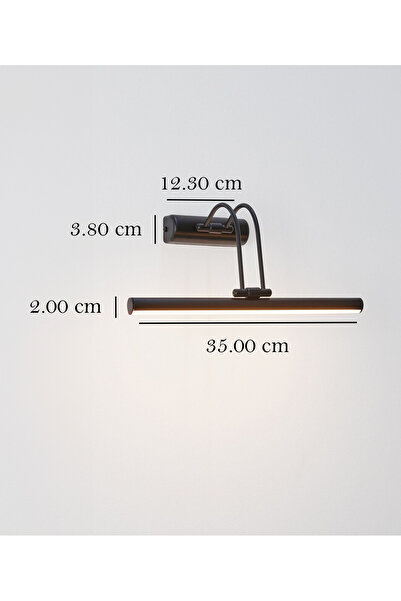 Voxify Krom Kasa Beyaz Işık Banyo Duvar Ayna Tablo Aydınlatması Flüt Aplik Kuğu Aplik Ledli