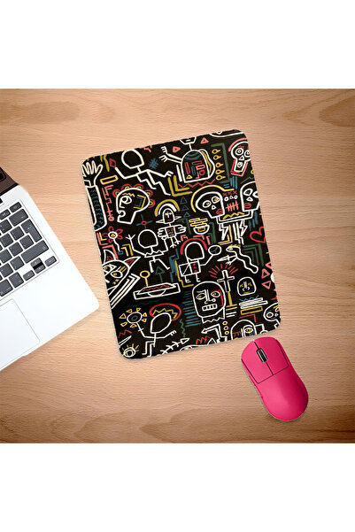 UcuruStore Mouse Pad Linear Chaos Rectangular cu suport pentru încheietura mâ...