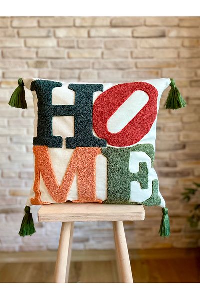 SWITA Punch Embroidered Single Decorative Special Design Throw Pillow Cover (panch)