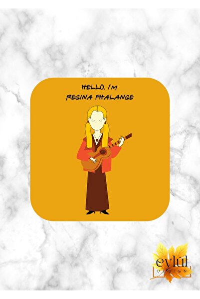 Eylül Design قاعدة أكواب مربعة عالية الجودة مطبوعة بتصميم خاص من Friends Regi...