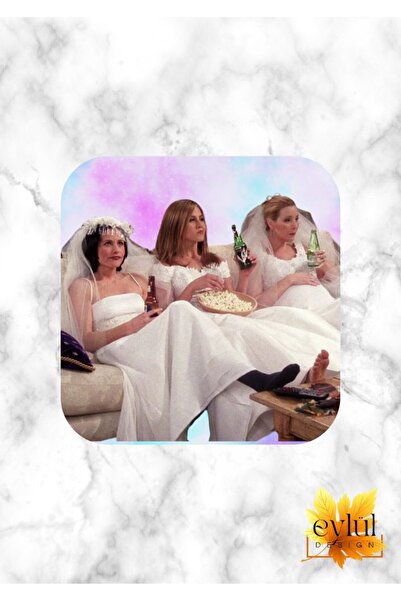 Eylül Design Friends Monica-Rachel-Phoebe Baskılı Özel Tasarım Baskılı MDF A ...