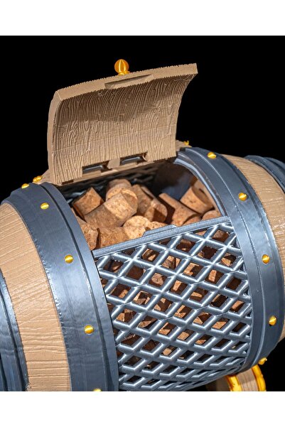 TuransoyCraft Şarap Şişe Mantarı Saklama Kutusu