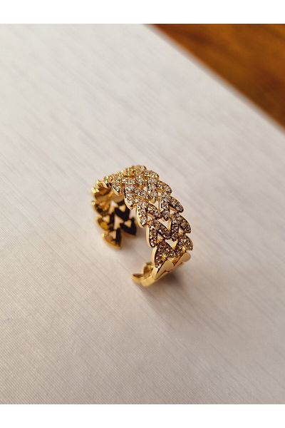 Defne Aksesuar ADJUSTABLE ROW HEART RING