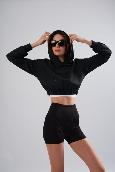 Stage Activewear Mesh Detailed Sweatshirt