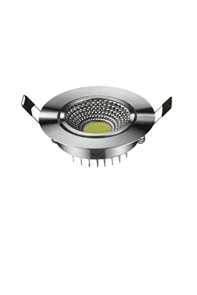 ÇağatayElektrik 5 W COB LED SPOT ARMATÜR KROM KASA BEYAZ IŞIK 6400K (5 ADET)