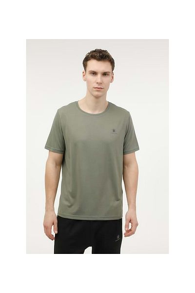 lumberjack Ανδρικό κοντομάνικο μπλουζάκι LumberjackMb Modal Sb203 3fx - KHAKI - M - ST07213-KHAKI-M