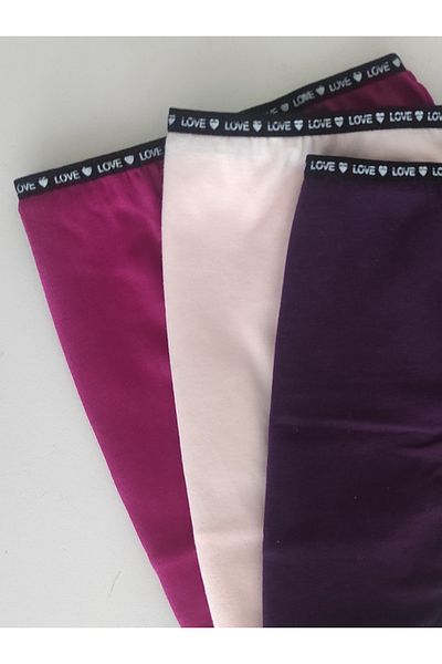 Soft Light Chiloți de damă Bumbac Daily Purpuri Pudra Fuchsia Pachet 3