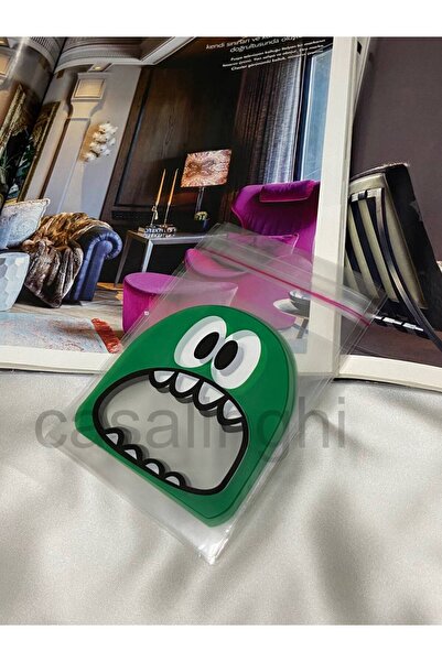 CASALINGHI حقيبة جيلاتينية ذاتية اللصق بتصميم وحش أخضر مقاس 10 × 15 سم (بما ف...