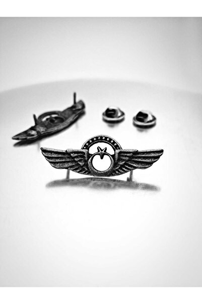 Air Force Ancient Silver Bridge Badge 4.5cm