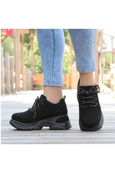 M.P. M.P 305 Black Original Product Thick Sole Women's Walking Shoes