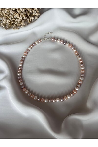 DURAN TAKI TASARIM Gerçek İnci Kolye (Gümüş)