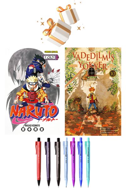 Gerekli Şeyler Yayıncılık Naruto 7. Cilt Vadedilmiş Yokyer 10. Cilt + Faber C...