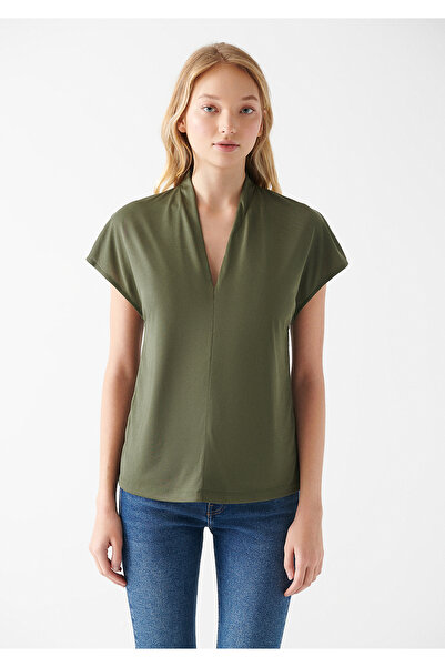 Mavi Χακί T-Shirt Slim Cut 1611141-71551