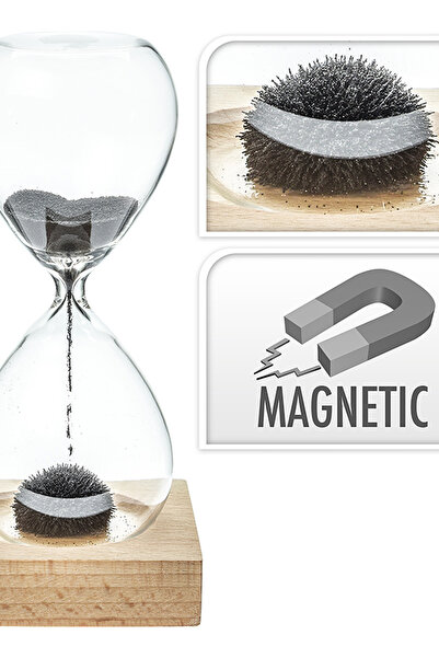 TechnoStation Manyetik Kum Saati 2 Dk Zamanlayıcı Şirin Masa Üstü Kum Saati B...