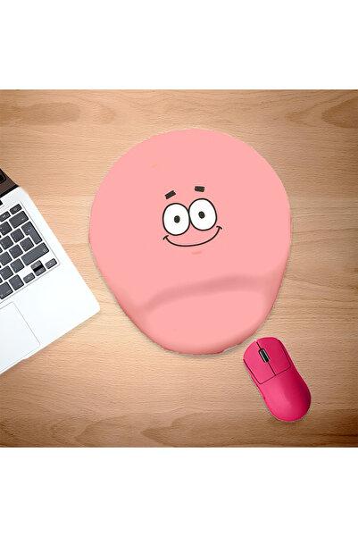 UcuruStore Yıldız Patrick Tüm Bilek Destekli Oval Mouse Pad
