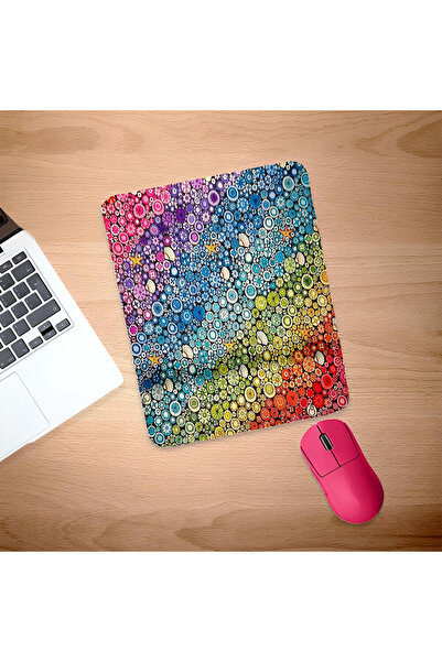 UcuruStore Πολύχρωμο ορθογώνιο mouse pad με σχέδιο κοχυλιών και στήριγμα καρπού