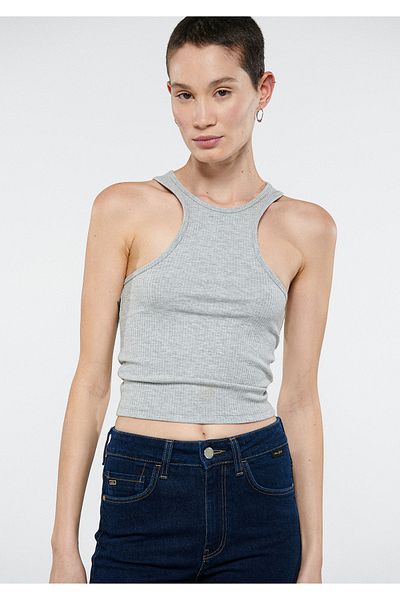 Mavi Halter Neck Gray Undershirt Fitted / Close-fitting Cut 1611410-80196