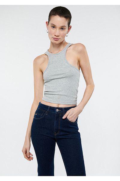Mavi Halter Neck Gray Undershirt Fitted / Close-fitting Cut 1611410-80196