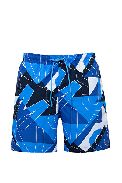 Mavi Baskılı Deniz Şortu 0910891-83097