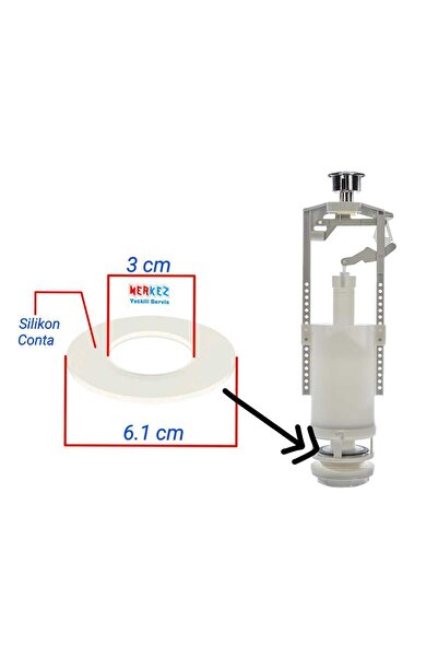 Çeşitli KALE 3/6 Litre Klozet Rezervuar İç Takım Contası