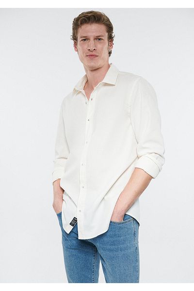 Mavi Λευκό Πουκάμισο Slim Fit / Στενό Κόψιμο 0210635-70057