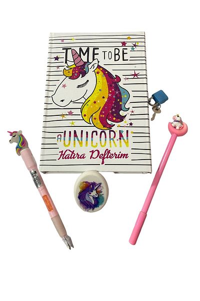 Dudo Baby Unicorn Locked Commemorative Notebook Set
