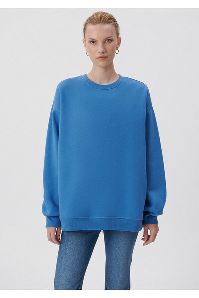 Mavi Bisiklet Yaka Mavi Basic Sweatshirt 1611756-80620