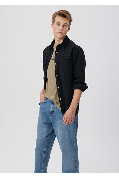 Mavi Black Shirt Regular Fit / Normal Cut 0211002-900