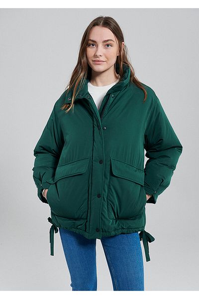 Mavi Дантелено детайлно зелено яке Oversize / широка кройка 1110330-71929