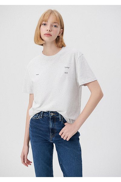 Mavi Türkiye 1923 Printed Women's T-Shirt Regular Fit / Regular Fit1612105-85438