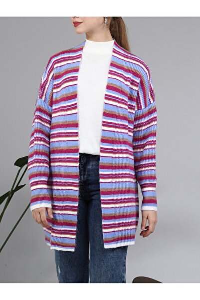 Modamorfo Kardigan z měkkého úpletu smíšené barvy