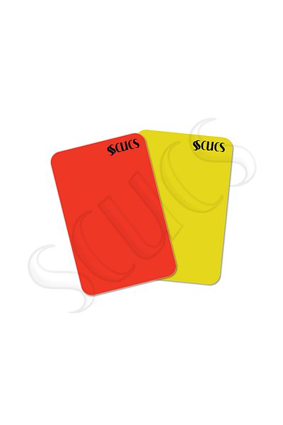 SCUCS REFEREE CARD (YELLOW-RED) SUIT