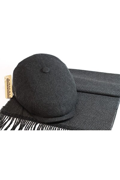 mercantoptan مجموعة قبعة ووشاح إنجليزي