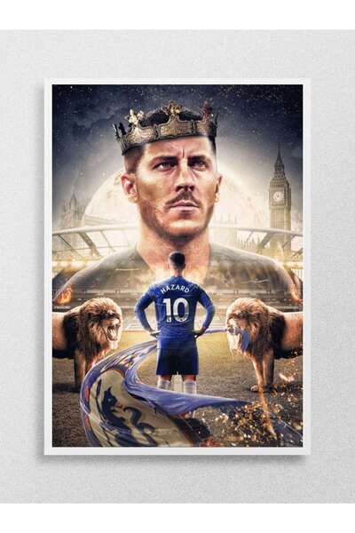 Mudi Store Eden Hazard Futbol Poster Çerçevesiz Yüksek Kalite Futbolcu Duvar ...