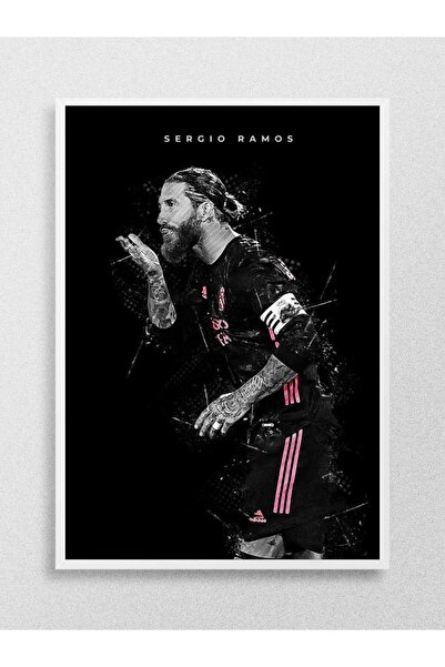 Mudi Store Sergio Ramos Futbol Poster Çerçevesiz Yüksek Kalite Futbolcu Duvar...